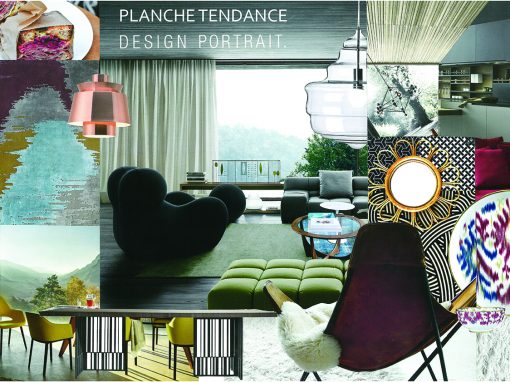 Etude détaillée pour l’aménagement et la décoration d’une pièce de vie située dans un appartement de 220m²